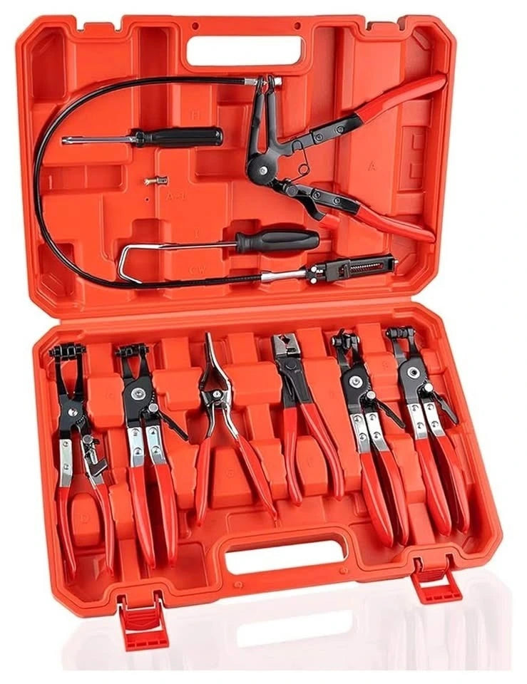 Pinzas o alicates para abrazaderas de mangueras x 9 piezas