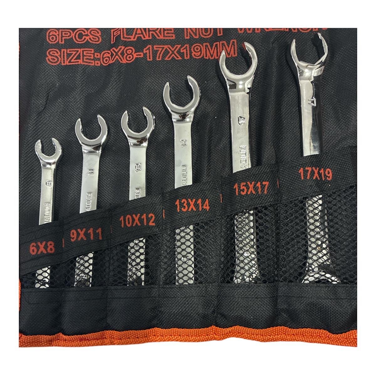 Juego De Llaves Para Racor x 6 unidades (6 mm hasta 19 mm)