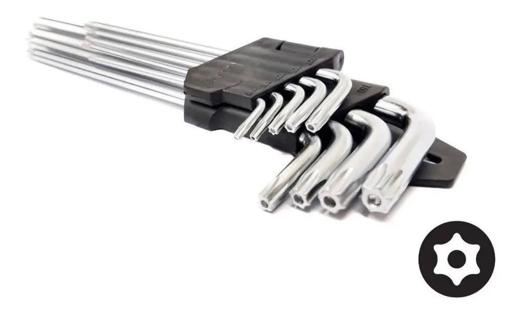 Llaves Allen + llaves torx largas 18 piezas