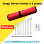 Llaves milimétricas x 8 piezas (8, 9, 10, 11, 12, 14, 17 y 19 mm)