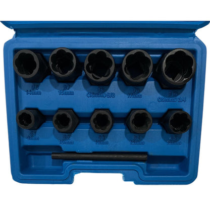 Extractor De Tuercas Dañadas Tornillos Dañados X 10 Piezas