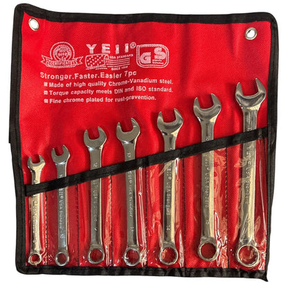 Llaves milimétricas x 7 piezas (8, 10, 12, 13, 14, 15 y 17 mm)