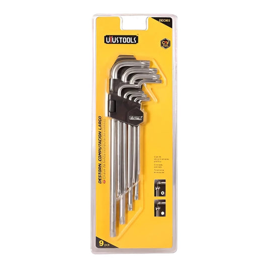 Llaves Torx Largas Uyustools x 9 piezas