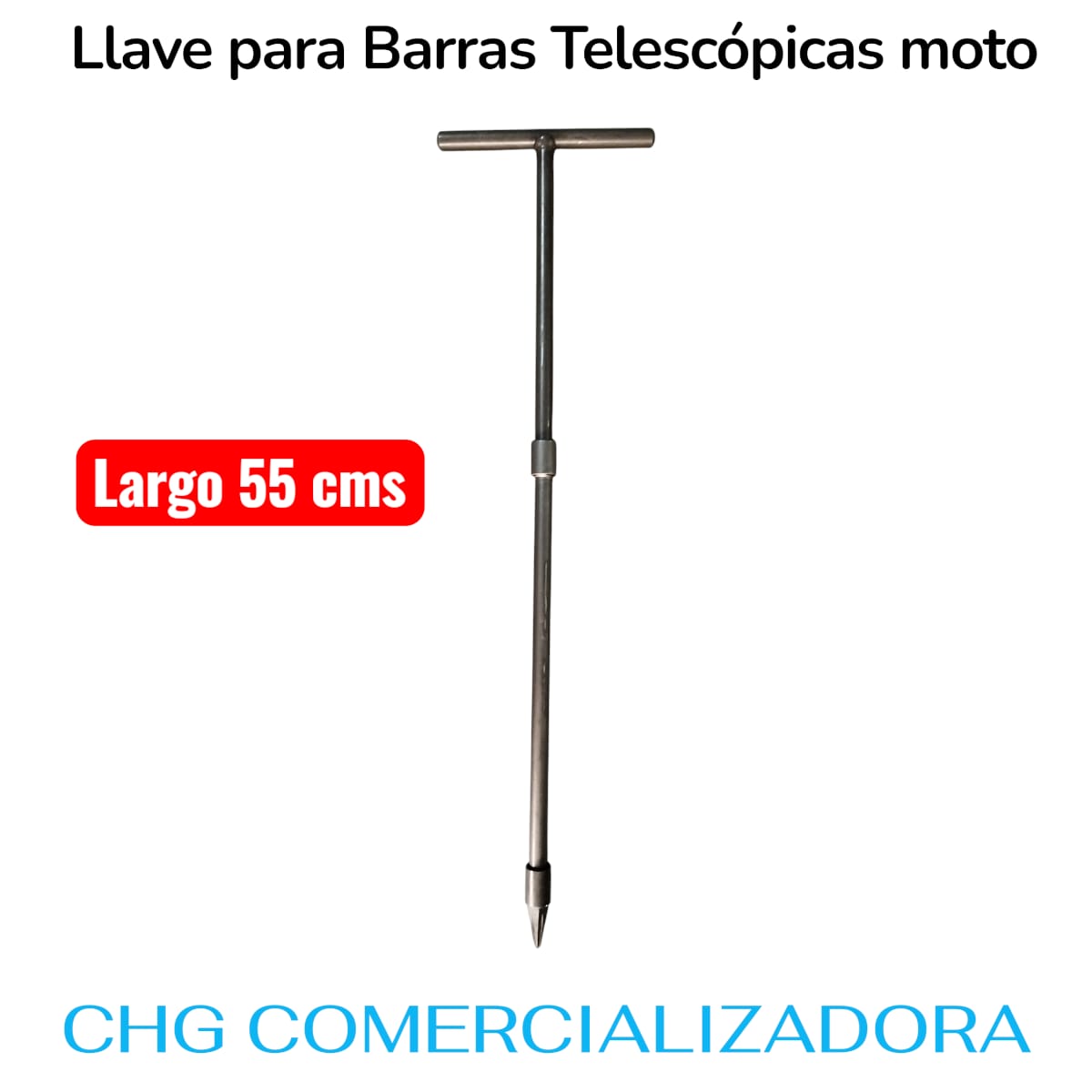 Llave T Para Barras Telescópicas Punta Diamante Motos 3/8