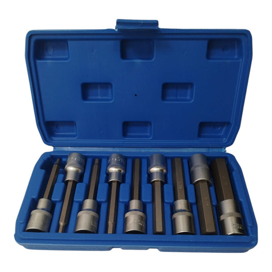 Puntas Allen o Hexagonales en Cuadrante de 1/2" X 9 Piezas