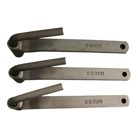 Calibrador de válvulas moto x 3 llaves medidas 8mm - 9mm y 10mm