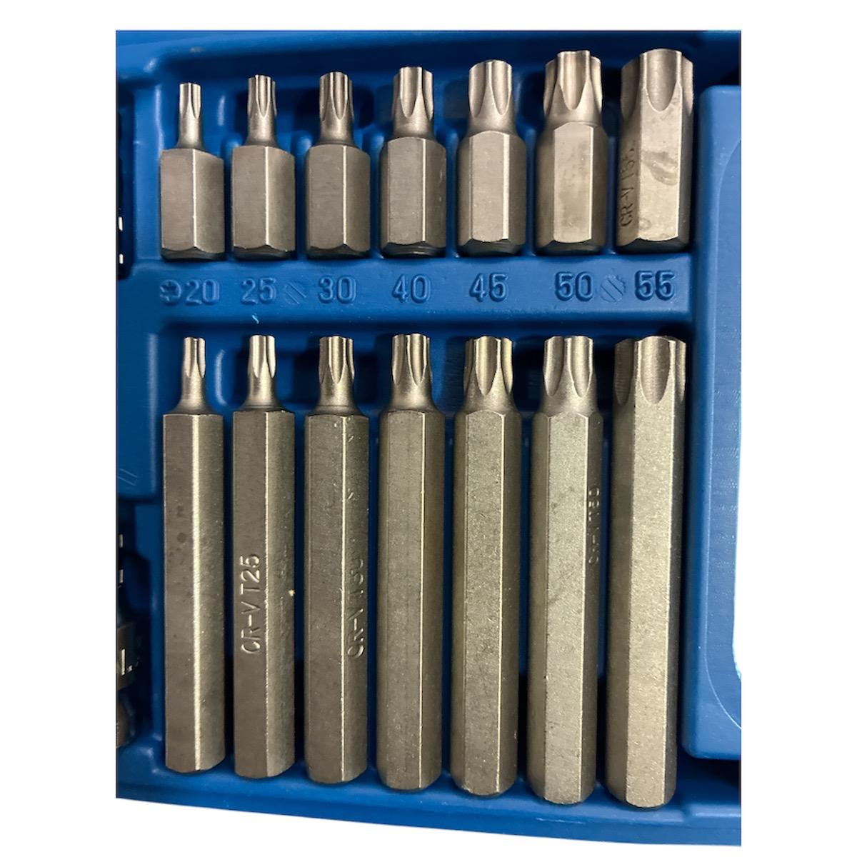 Puntas para Destornillador Torx, Allen y Triple Square o 12 puntas x 40 Piezas