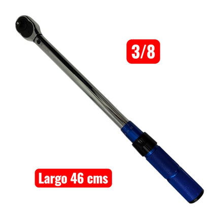 Torquímetro 3/8 - 10 a 110 Newton Metros (7,5 a  81 Libras) MA