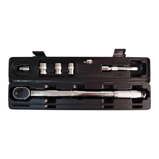 Torquímetro de 1/2 (28 a 210 Newton Metros) con accesorios