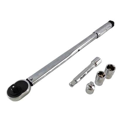 Torquímetro de 1/2 (28 a 210 Newton Metros) con accesorios