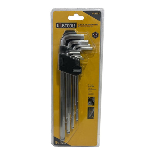 Llaves Allen Largas X 9 Uyustools - Llaves Bristol o Hexagonales