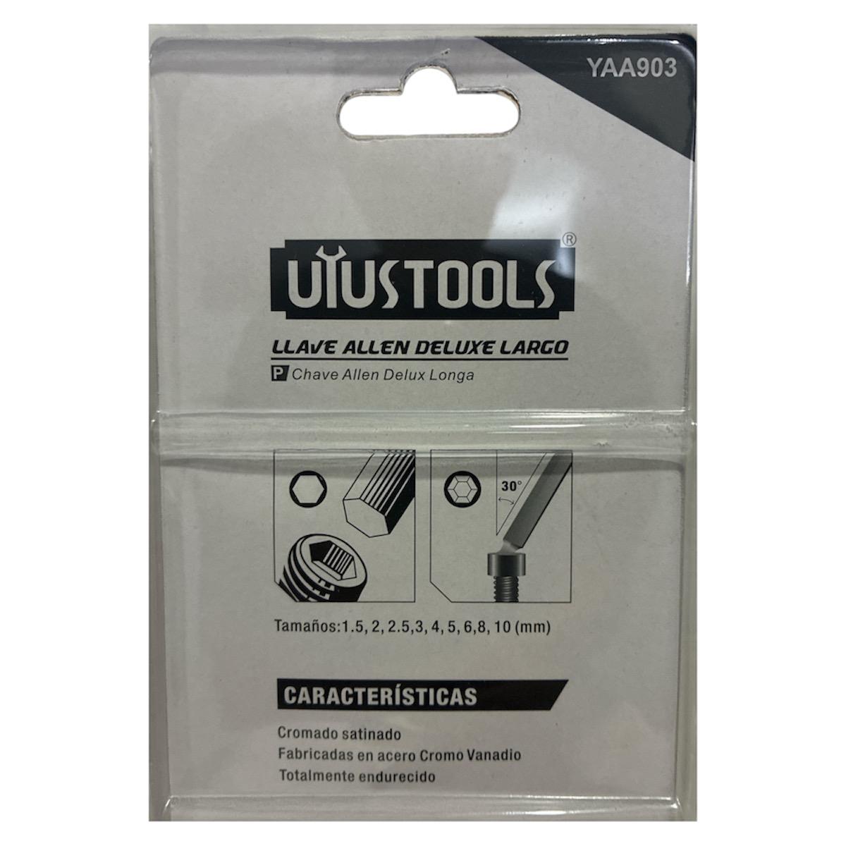 Llaves Allen Largas X 9 Uyustools - Llaves Bristol o Hexagonales