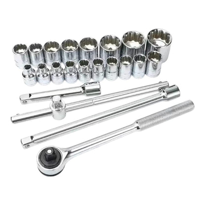 Juego de Rachet 1/2 + Copas y extensiones X 22 Piezas