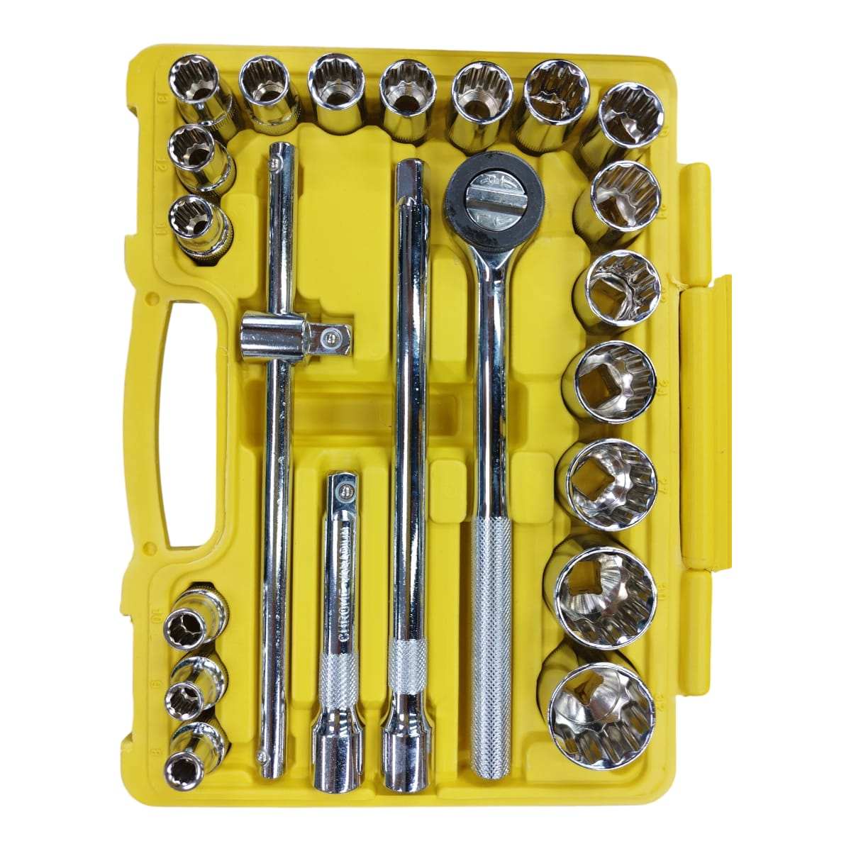 Juego de Rachet 1/2 + Copas y extensiones X 22 Piezas