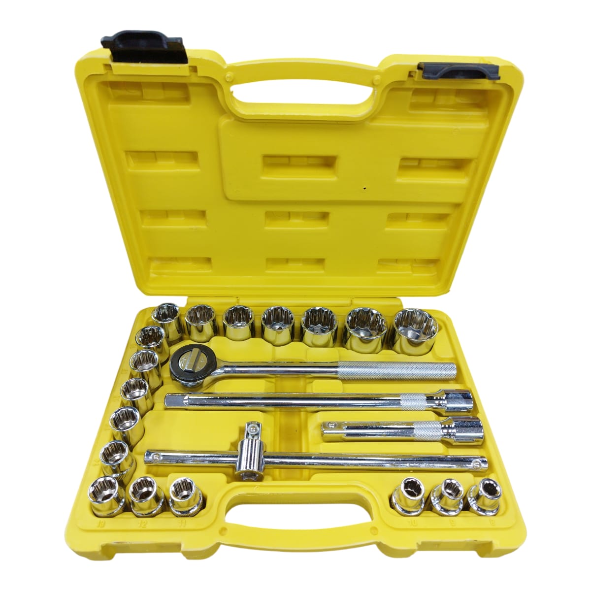 Juego de Rachet 1/2 + Copas y extensiones X 22 Piezas