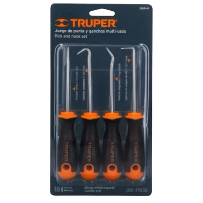 Juego ganchos o ganzúas x 4 piezas - Truper