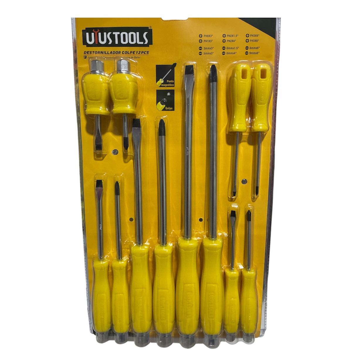 Destornilladores de Golpe x 12 unidades - Uyustools