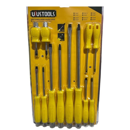 Destornilladores de Golpe x 12 unidades - Uyustools