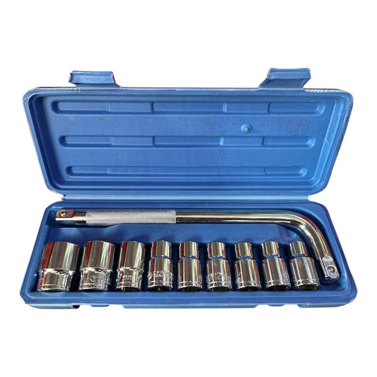 Copas de 1/2 x 9 piezas + Mango de Fuerza 1/2