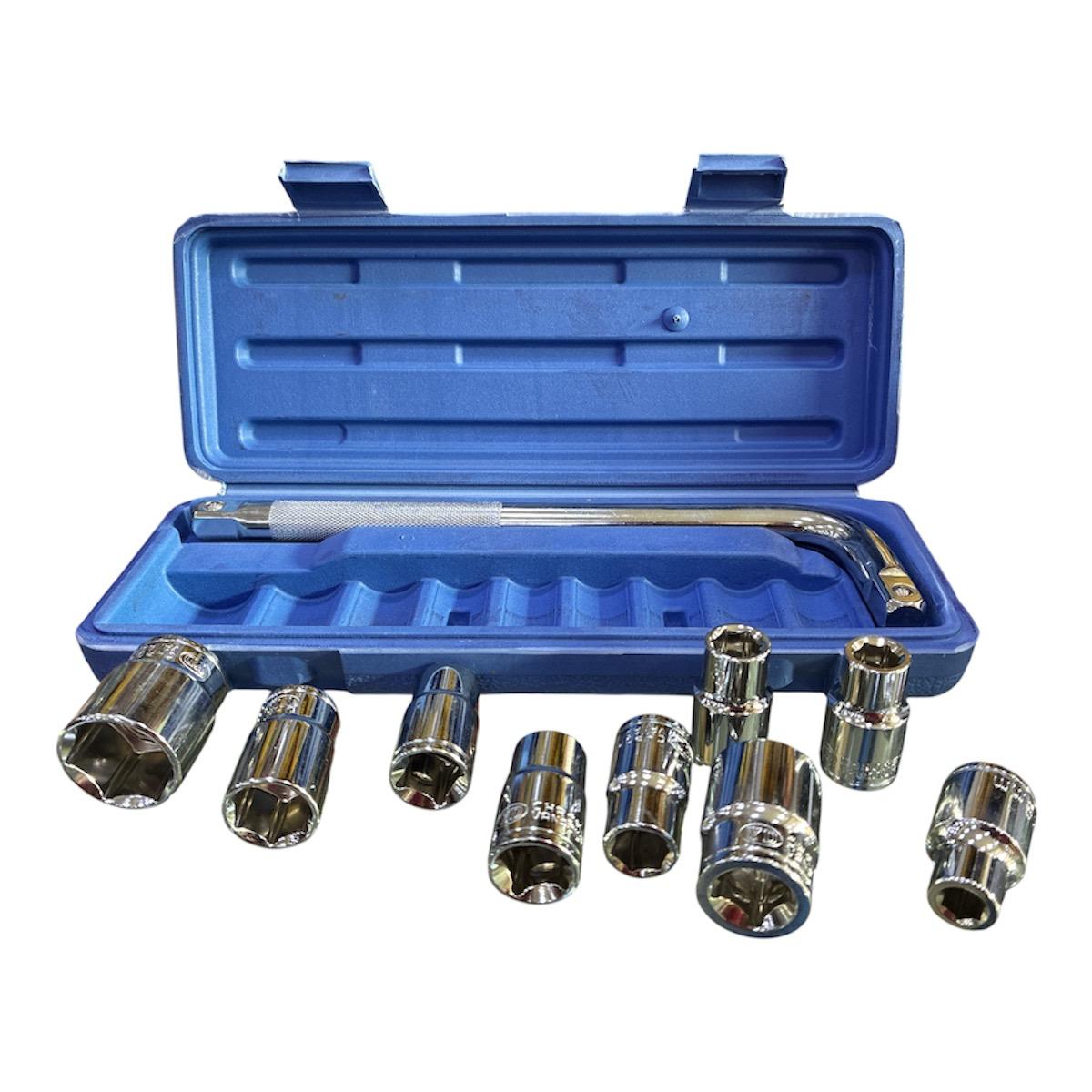 Copas de 1/2 x 9 piezas + Mango de Fuerza 1/2