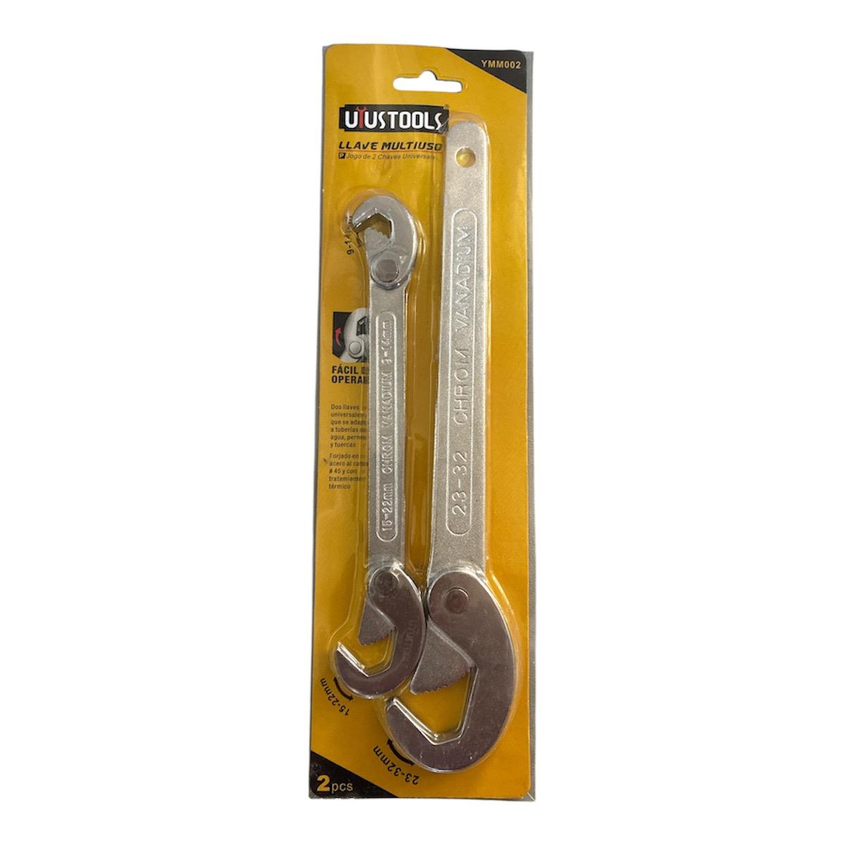 Llaves multiuso ajustable x 2 piezas Uyustools