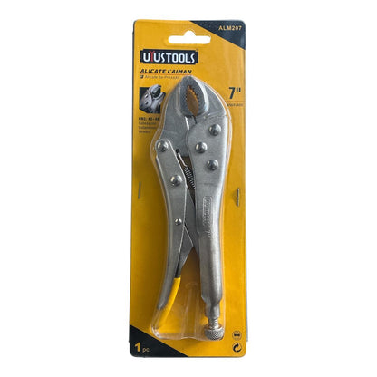 Hombresolo 7" pulgadas Alicate de presion - Boca curva