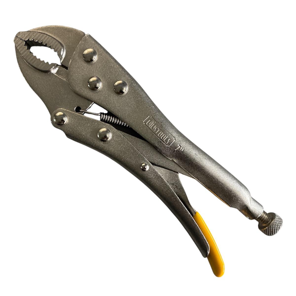 Hombresolo 7" pulgadas Alicate de presion - Boca curva