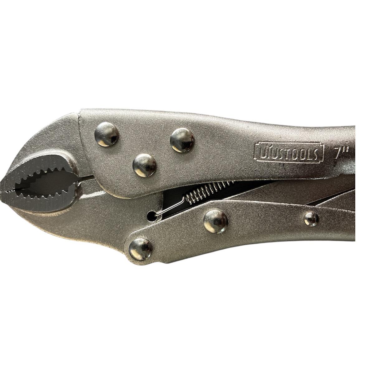 Hombresolo 7" pulgadas Alicate de presion - Boca curva