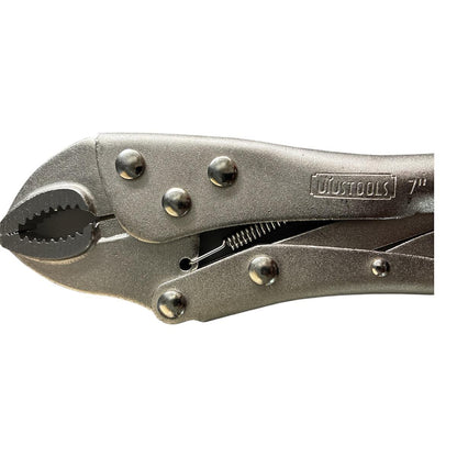 Hombresolo 7" pulgadas Alicate de presion - Boca curva