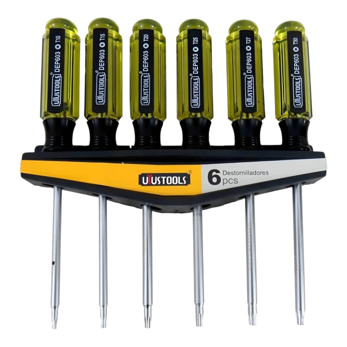 Destornilladores de Puntas Torx x 6 Unidades T10 T15 T20 T25 T27 y T30