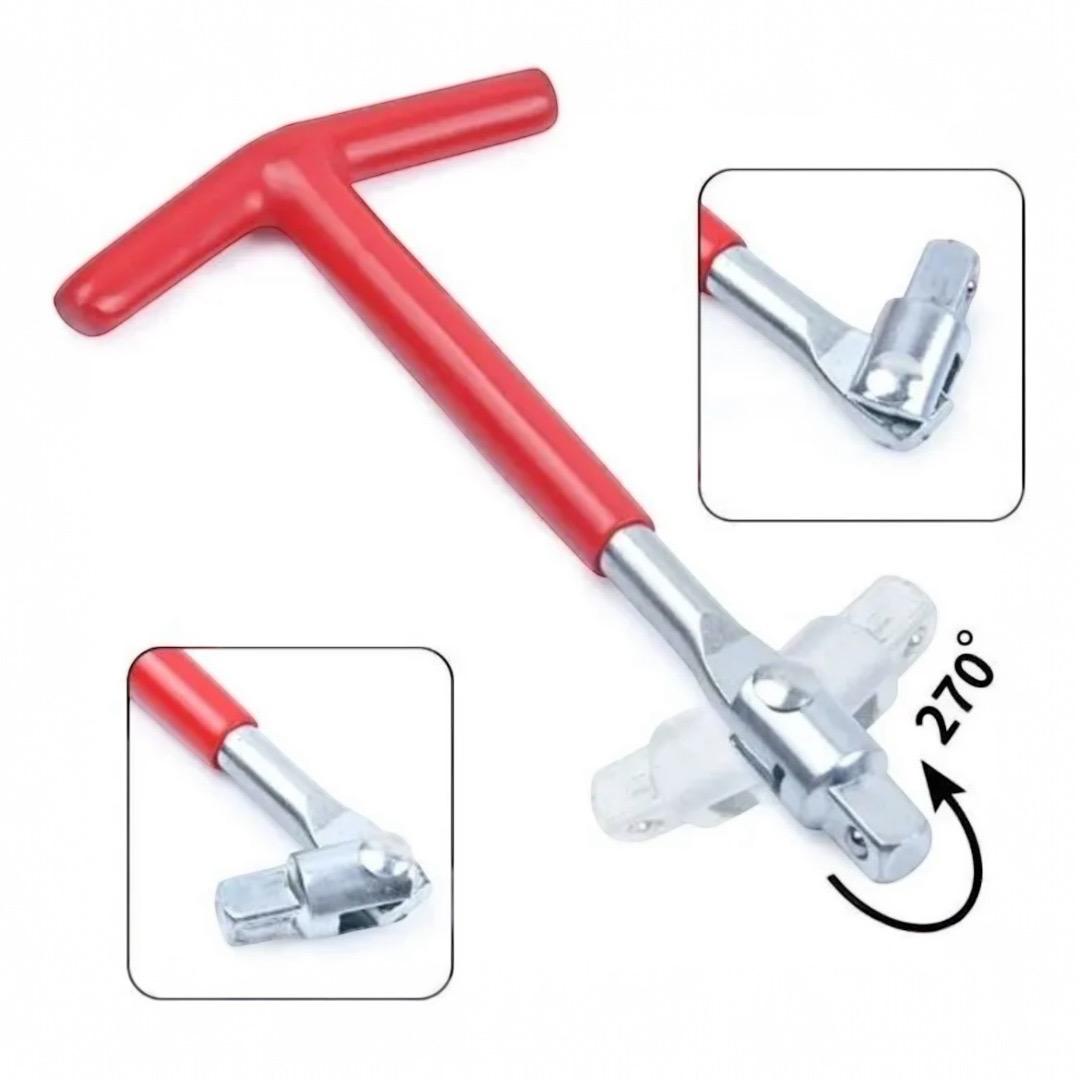 Llave T para copas bujias de moto X 2 copas 16 y 21 mm