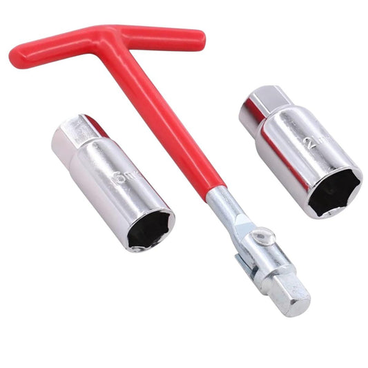 Llave T para copas bujias de moto X 2 copas 16 y 21 mm