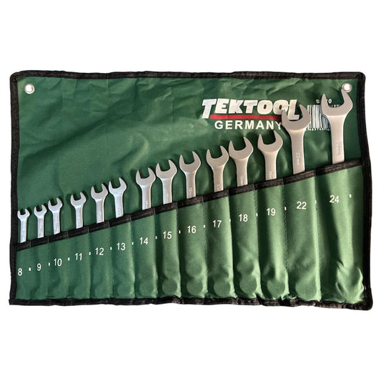 Llaves milimétricas x 14 piezas (8,9,10,11,12,13,14,15,16,17,18,19,22 y 24 mm)