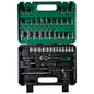 Caja 53 piezas rachet de 1/4 con copas y accesorios