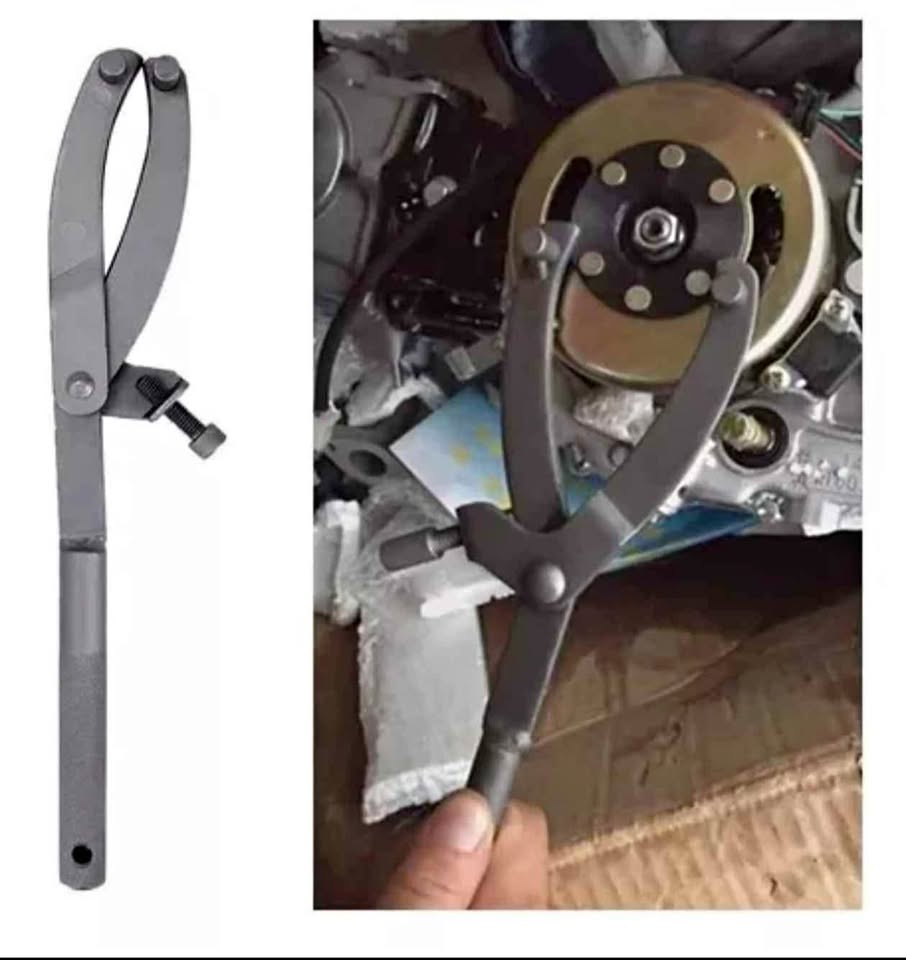 Llave sujetador de volante o embrague de moto
